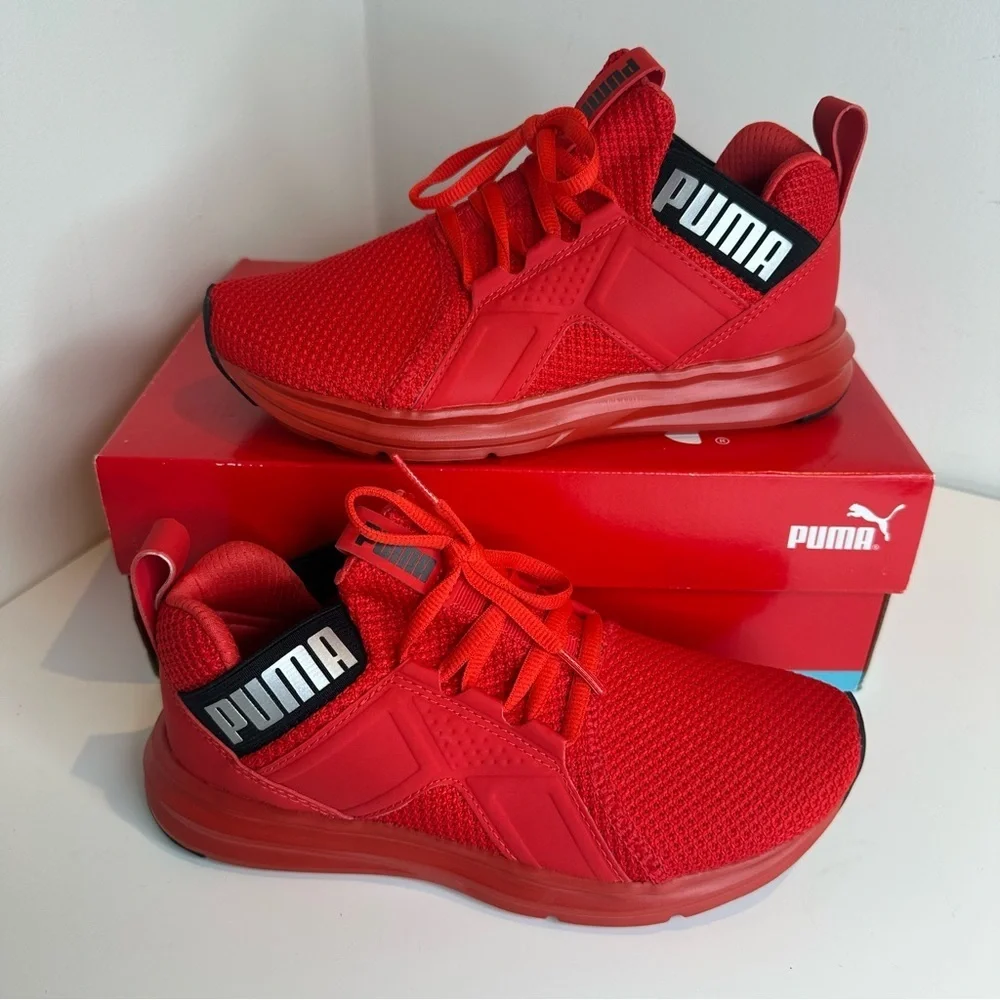 NWT  Puma Kids Softride Enzo NXT High Risk Red Youth Sneakers size 4C - Picture 8 of 12